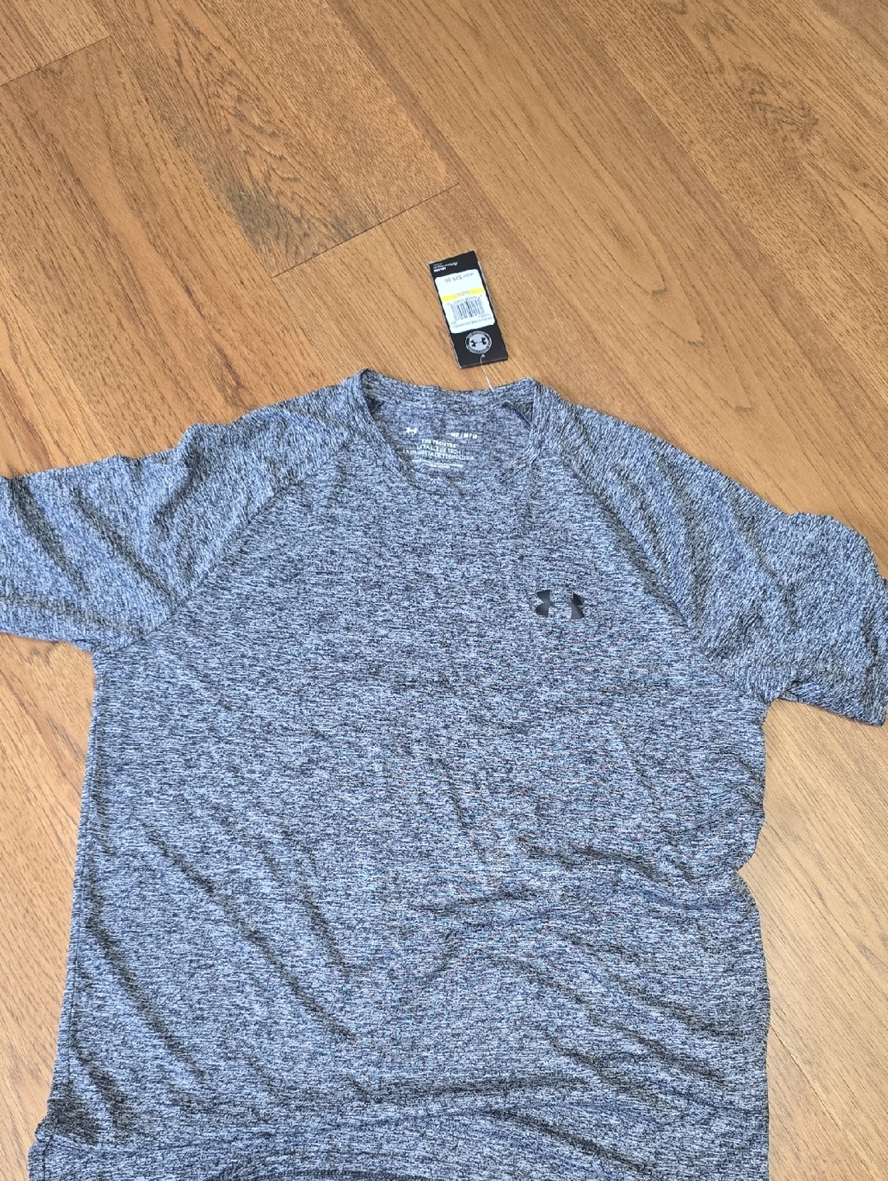 NWT Under Armour Men’s Gray/black Heather Short-Sleeve Performance Tee